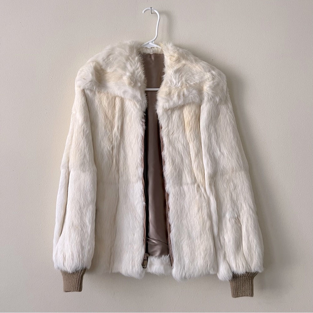 Vintage rabbit fur jacket